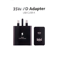 TRAVEL Adapter 35 W SuperFast Charging Support With 2 Port USB and Type-C