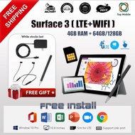 [Free Shipping] Surface 3 WIFI+LTE - 64GB/128GB Win 10 Pro Touchscreen free gift + free install mirc