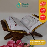 REHAL AL QURAN MAHOGANY KERAWANG BOX 12 CM & AL QUR'AN A6