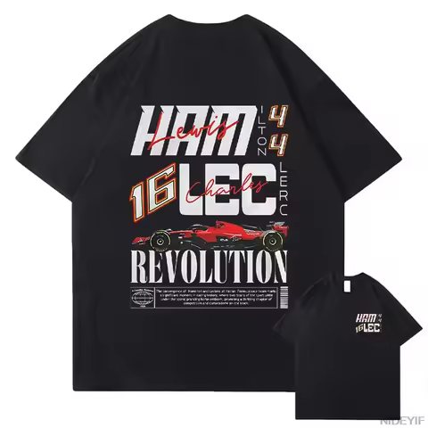 Lewis Hamilton Shirt Formula Racing Driver British Championship Fans Tshirt cotton vintage hiphop te