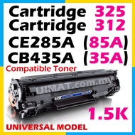 5 Units Compatible Laser Toner Cartridge CE285A 285 85A / CB435A 435 35A & Canon 325 Canon 312 / Car