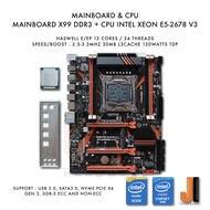 Mainboard OEM X99 LGA2011 (DDR3) + Xeon E5-2678 V3 No Fan
