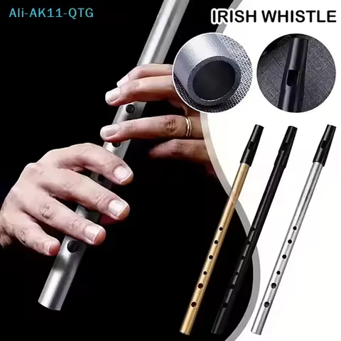 Hot!1PC Authentic Irish Whistle Flute C/D Key Tin Penny Whistle With 6 Holes Perfect Traditional Iri