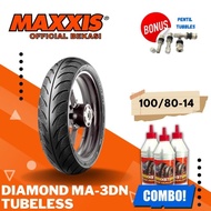 Ban Maxxis Diamond Ma-3Dn 100/80-14 / 100/80-14 / Ban Tubeless - ACC