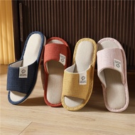 Linen Slippers - Cotton Linen Indoor Anti-Slip Slippers 51017
