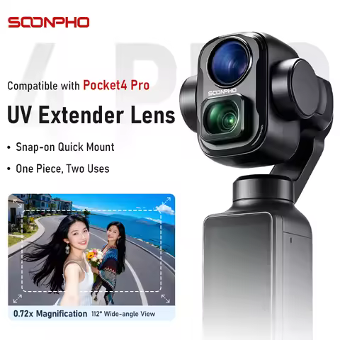 Soonpho Pocket 4p Filter Wide Angle Filter Set for DJI OSMO Pocket 4Pro ND2-32 CPL 1/4 Black Mist Le
