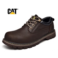 VFYT TOP★Caterpillar Men Classic Low-Top รองเท้าหนังวัวกลางแจ้งรองเท้าสำหรับทำงาน 1208