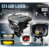 Mini Projector LED AES LASER S31 LED LASER DEVIL EYE SPOTLIGHT HI LOO BEAM PAIR