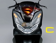 Stiker Visor Motor Honda PCX 150  2017 2018 2019/ PCX 160  2020 2021 2022 2023 2024 Superman