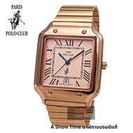 นาฬิกาโปโล หน้าเหลี่ยมเลขโรมัน Paris Polo Club PPC-230209 นาฬิกาข้อมือ นาฬิกาผู้หญิง นาฬิกาผู้ชาย ของแท้ มีใบรับประกัน มีสินค้าพร้อมส่ง 🚚
