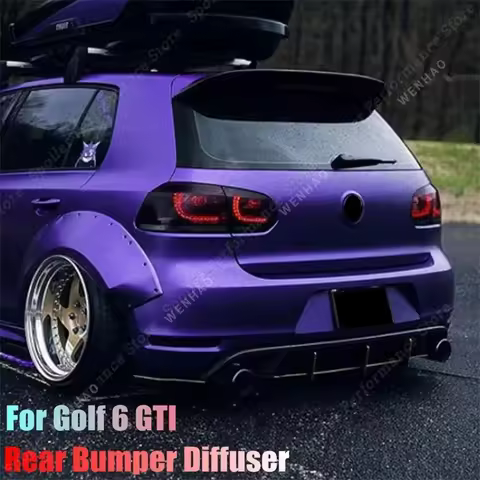 for Volkswagen VW Golf MK VI GTI 6 GTI Golf MK6 GTI Car Rear Bumper Diffuser Flag Spoiler Splitter A
