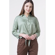 KEMEJA Ninety Degrees Women's Shirt Lahera Green 24623D9GN