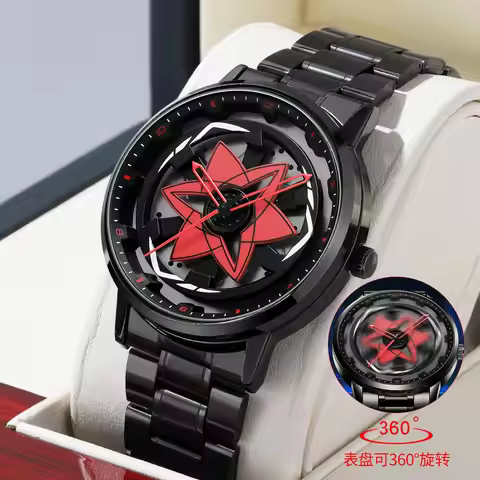 Original 3D Official Rim Sha Rinn Gann Watch Spinnning Wholesale Cartoon Characters Watches Quartz W