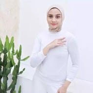 Baju Manset Wanita Lengan Panjang Kaos Manset Spandek Rayon
