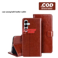 Leather Flip Cover Casing Book case Samsung M14 5G Samsung M15 5G Samsung M35 5G Samsung M55 5G Sams