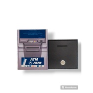 Brangkas uang Motif Mesin ATM Celengan Kayu kunci gembok Unik ATM MINI ATM Miniatur