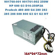 250W HP PRODESK 480 400 G4 280 282 285 288 600 800 G3 G1 G2 MT 901760-001 901761-002 D16-250P2A POWE