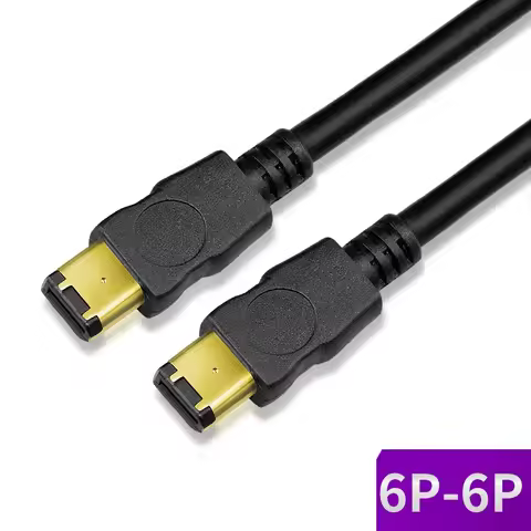 IEEE1394A Data Cable IEEE 1394 6P to 6P 6P-6P 6 Pin to 6Pin Industrial Camera Cable Firewire 400 Mbp