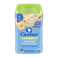 Nestle Gerber Organic Oatmeal Banana Cereal (227g)