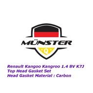 Münster Head Top Gasket Set Renault Kangoo Kangroo 1.4 8V E7J K7J (Carbon) (Have 2 types, please che