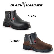 BLACK HAMMER Women Mid Cut with Double Zip Safety Shoes BH 3889