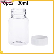 FA|  10Pcs 30ml Transparent Plastic Pill Bottles Salt Candy Case Storage Container