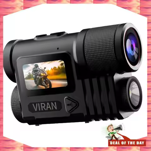 T81C! VIRAN 5K Motorcycle Action Camera Waterproof 30M with Wifi AI Voice Assistant EIS Sports Cam f