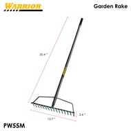 Garden Rake 16 Tines for Gardening ALL METAL 50-Inch Heavy Duty kalaykay