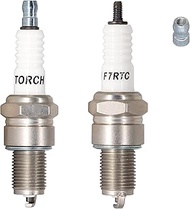TORCH 2pcs F7RTC Spark Plug Replacement for NGK 5534/BPR7ES V-line-19 Spark Plug, for Bosch 7992/WR5