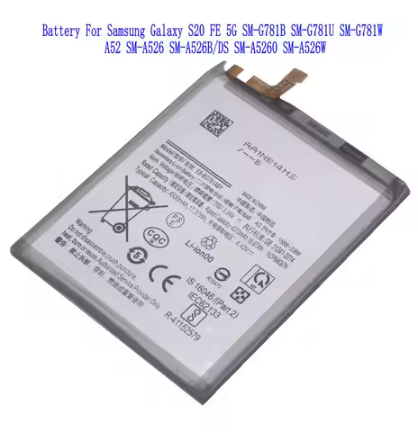 1x 4500mAh EB-BG781ABY Battery For Samsung Galaxy S20 FE 5G SM-G781B SM-G781U SM-G781W A52 SM-A526 S