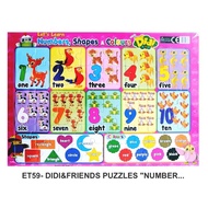 Puzzle Didi & Friends Cartoon For Kids (Let's Learn Number Shape and Colour)