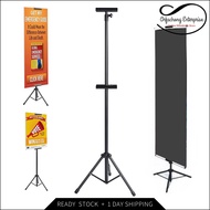 2 METER Adjustable Tripod Banner Stand Double Sided Bunting Stand Marketing Iklan Banners