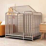 ‍🚢Stainless Steel Dog Cage Dog Cage Pcs Large Dog Outdoor Reinforced Golden Retriever Medium-Sized Dog Pet Dog Cage Pcs