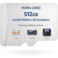 512G Game Card Preloaded with 42000 Retro Games 28 Emulators Preloaded for RG557RG477MRG SildeRG556R