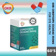 [HEALCARE PHARMACY] GKB Cordyceps Cicadae 350mg (60'S) 虫草 金蝉花 | Eye Supplement | Treatment For Glaucoma