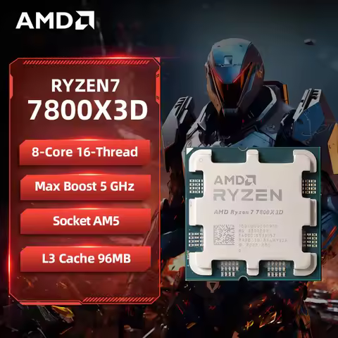 AMD Ryzen 7 7800X3D R7 7800X3D CPU 8-Core 16-Thread 5GHz Unlocked Desktop Processor Socket AM5 Gamin