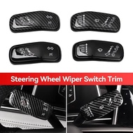 For VW Polo Golf 7 Golf 8 Jetta Tiguan 2Pcs Steering Wheel Wiper Trim Headlight Button Cover Car Int