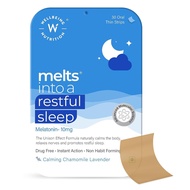 Wellbeing Melts Restful Sleep | Melatonin, Chamomile & Tagara | Natural Deep Sleep | 30 Strips