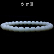 Gelang batu giok putih salju Gelang giok salju Gelang giok putih Gelang pria Gelang wanita