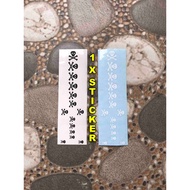 Sticker inlay Kirk's skull & bones Kirk Hammett Signature Series KH DEMONOLOGY Guitar Ltd Esp Kh2 Vi