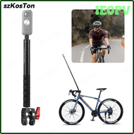IEOPV Motorcycle Bike Invisible Selfie Stick Monopod Handlebar Mount Bracket for GoPro 12 11 10 9 Insta360 RS X2 X3 Camera Accessories QETVB