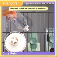 KUANGQIAN Plastic Pet Hanging Drinking Fountain Cage Stationary Pet Food Bowl Leak-Proof P Dog Hanging Bowls Cat
