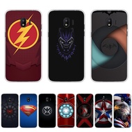 B19-Marvel Heroes LOGO theme Case TPU Soft Silicon Protecitve Shell Phone Cover casing For Samsung Galaxy j2 core 2018/2020/j2 pro 2018/j4 2018