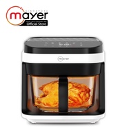 Mayer 5.5L Digital Glass Air Fryer MMGAF539D-WE / MMGAF539D-DG - White / Dark Grey