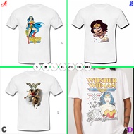 White Tshirt Superhero Woman T-SHIRT Material 100% Cotton White | Casual T-SHIRT Size SML XL XXL 3XL