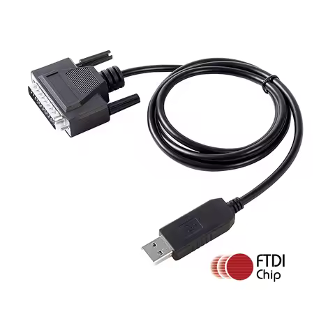 USB Roland Serial Programming Cable FTDI FT232RL USB RS232 Serial to DB25 Male Converter Cable For R