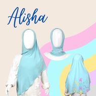 I➸EC JILBAB ANAK JERSEY PREMIUM BERGO HIJAB BELAHAN DEPAN ALISHA M