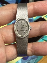 【稀有古董】正品 70年代 歐米茄 Omega Genève 925純銀手動上鏈橢圓女錶 $1688