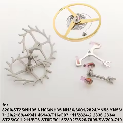 1Pcs Watch Pallet Fork Escape Wheel Balance Wheel Movement Parts for NH35 8200 NH05 7009 2824 SW200 