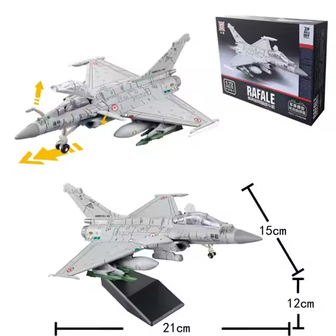 1:72 Creative Military Series Building Blocks Dassault Rafale Attack Aircraft Model Fighter Jet Toys